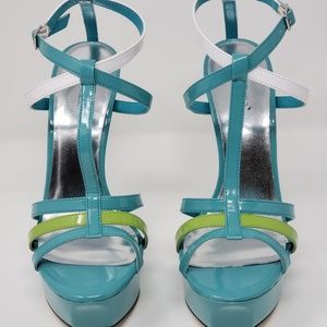 Marielle Turquoise Stiletto Platform Women Shoe